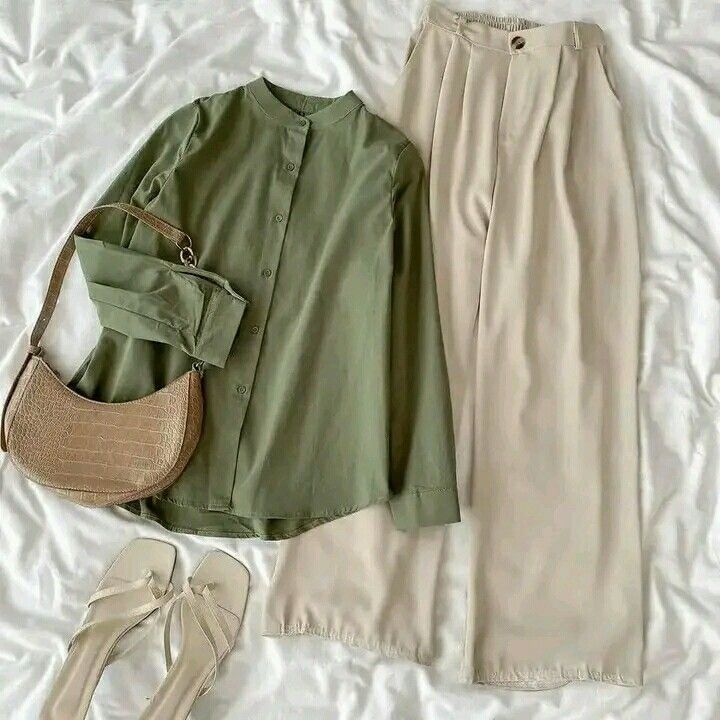 Button Shirt With Wide Leg Jeans