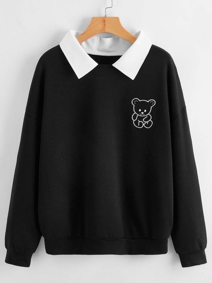 collared sweatshirt